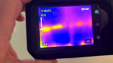 Detección termográfica de humedades con cámara FLIR
